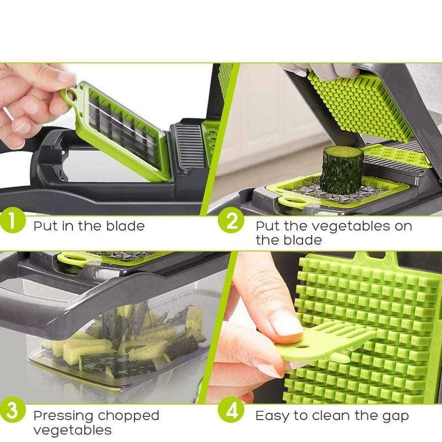 Efficient Vegetable Chopper stainless steel with anti-cut glove