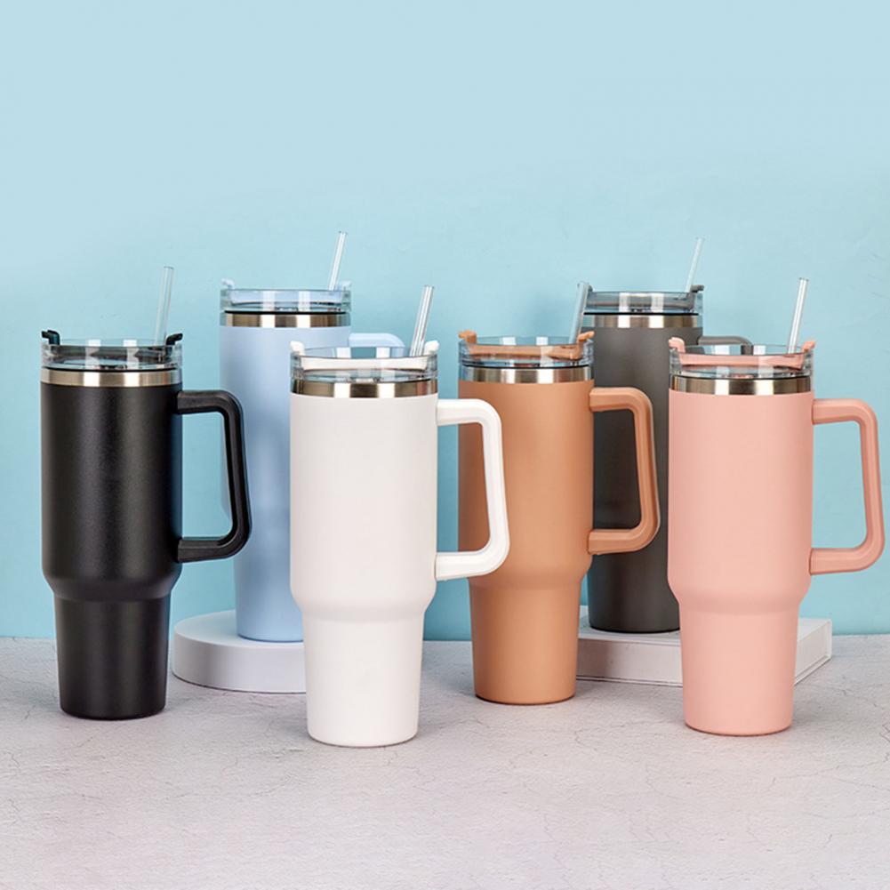 Versatile Tumbler Mug 40oz With Lid Straw